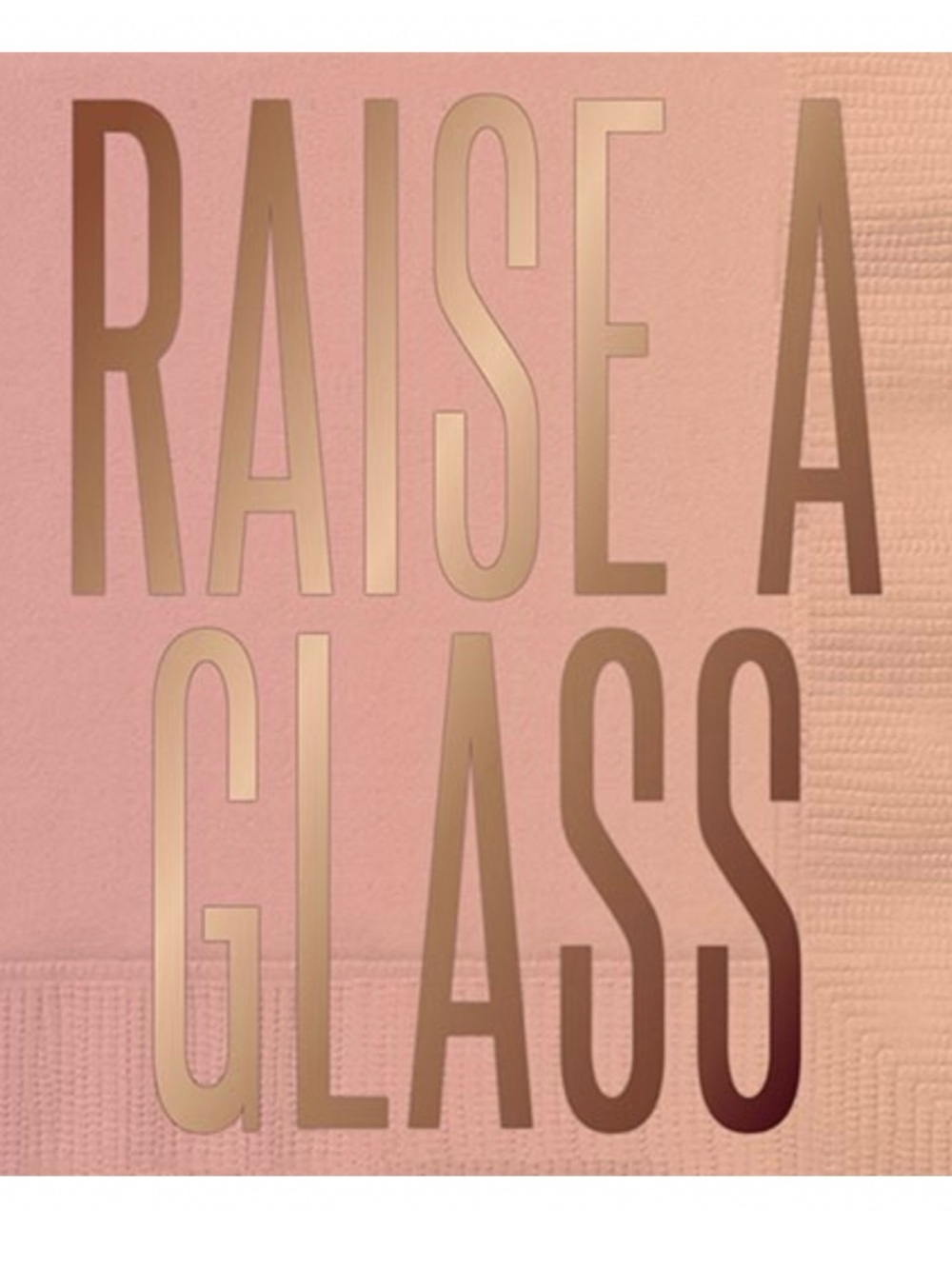 Raise A Glass Pink Party Napkins 20pk